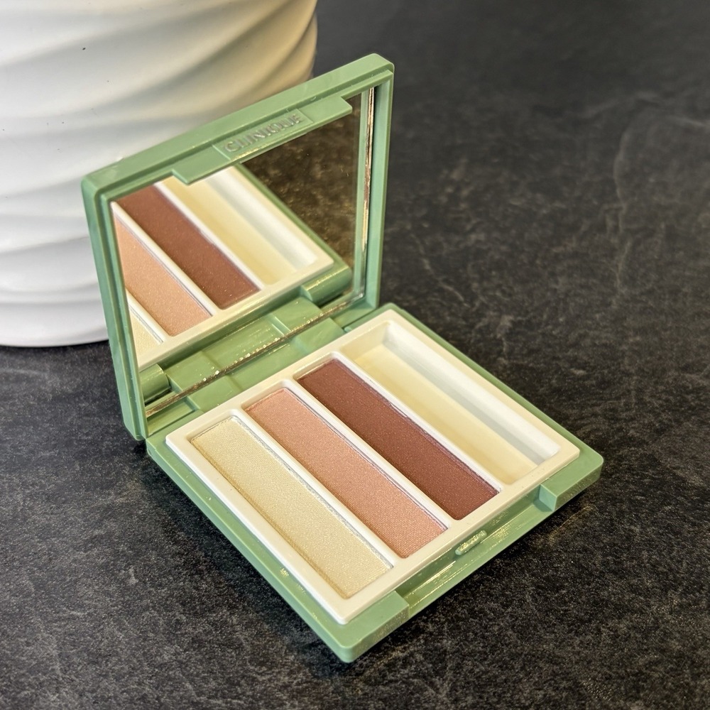 Vintage Clinique High Impact Eye Shadow Trio SUGAR‎ SUGAR & ROSE WINE DUO .12 oz